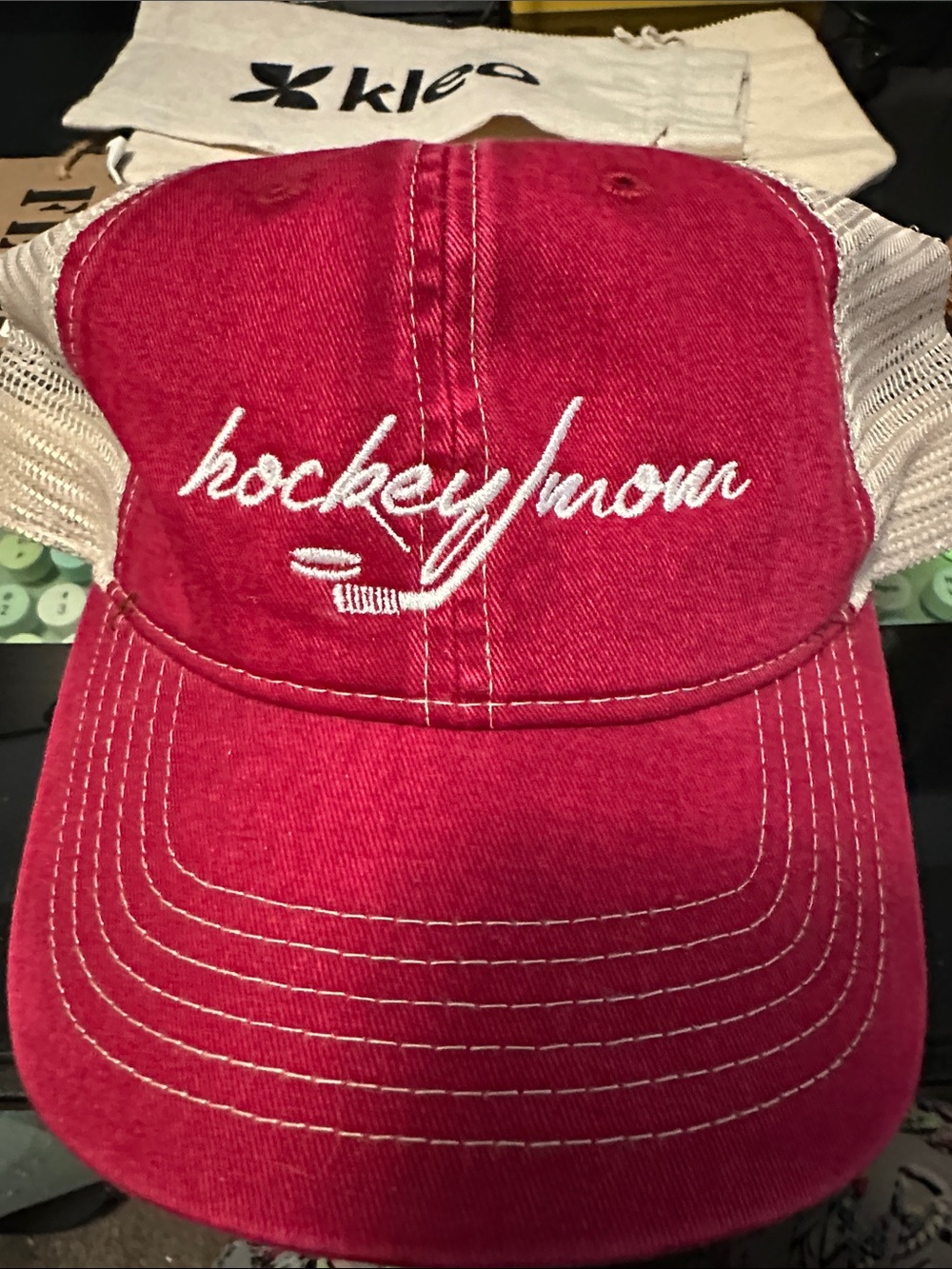Hockey mom -
Comfort colors hat